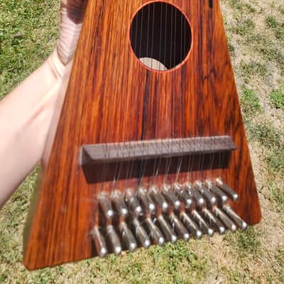 Beautiful Vintage Antique Rosewood Psaltry 18" image 3