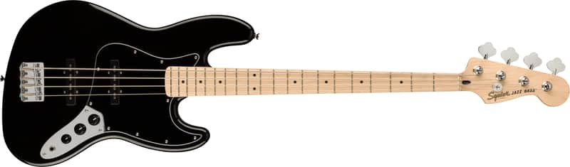 Squier E125-Fender Affinity Series™ Jazz Bass®, Laurel Fingerboard, Black Pickguard, Charcoal Frost Metallic - Charcoal Frost Metallic image 1