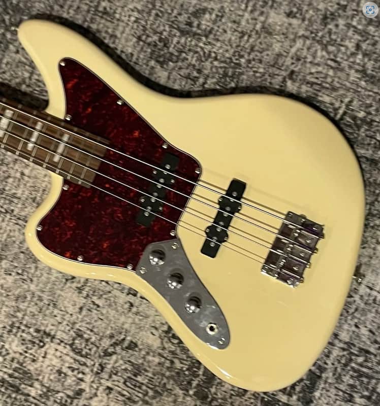 SX Ursa 4 RN VW Left Hand Lefty Jaguar Style Bass Vintage White + Gig Bag Out of Production image 1