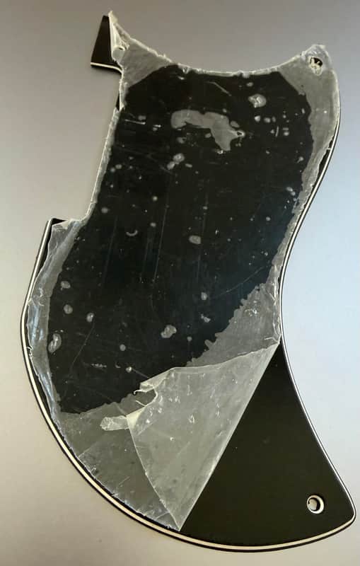 Gibson EB-3 3-ply bass pickguard 1961-1979 - Black image 1
