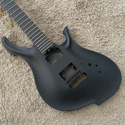 Aluminum Black DIY Project Guitar Body and Neck Kit image 2