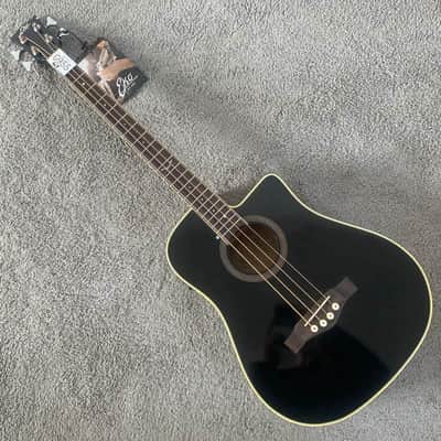 Eko 4 String Acoustic Electric Bass, Mahogany Body, Rosewood Fretboard Neck, 22 Frets image 18