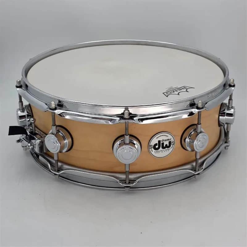 Used DW Collectors Maple Standard Snare Drum 14x5.5 Satin Natural - Very Good image 1