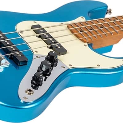 Flight Mini Bass JB LPB Roasted Poplar Body Roasted Maple Neck 4-String Electric Bass Guitar w/Gig Bag image 5