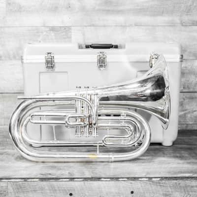 King 1124SP Marching Baritone Silver image 8