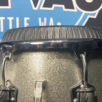 Toca - Custom Deluxe Fiberglass Conga and Tumba - Silver Sparkle image 18