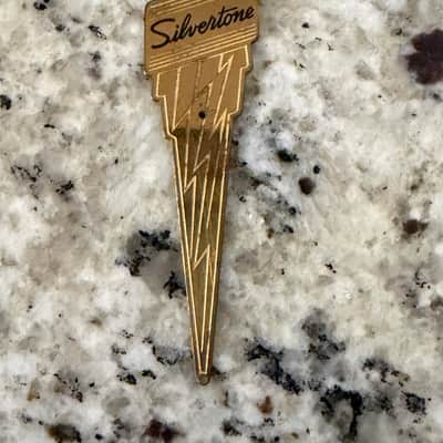 Silvertone Lap Steel Logo Emblem Badge 50s-60s image 1