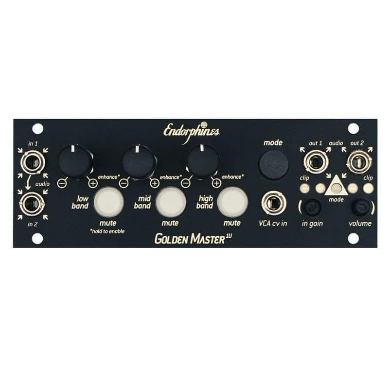 Endorphin.es Golden Master 1U Multiband Processor Module (black) image 1
