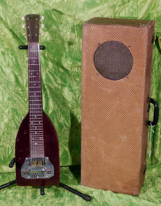 Supro National Valco Amp In Case Lap Steel Guitar & Amp Vintage 1940's image 1