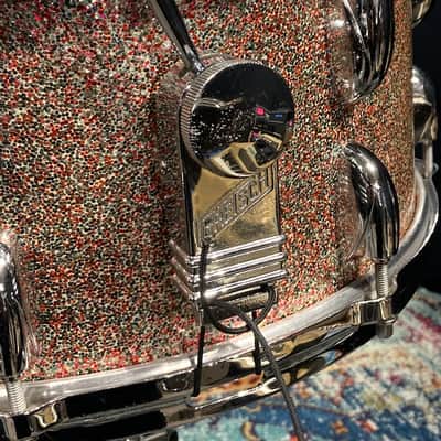 Gretsch 1950s Peacock Sparkle 14"x6.5" Snare Drum. Stunning!! image 9