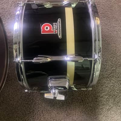 Premier resonator drums 1970 - black with pearl stripe image 2