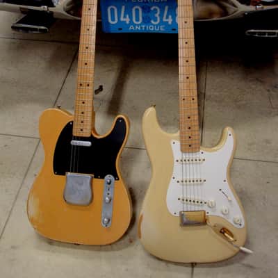 Fender '51 Nocaster & '54 Stratocaster Relic Prototype Set 1994 Blonde finish image 1