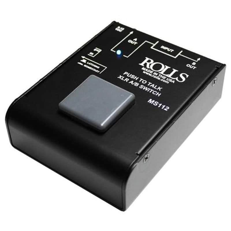Rolls MS112 Push to Talk XLR A-B Switch image 1