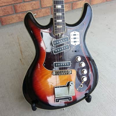 Silvertone 1445 Mosrite Vintage Electric Guitar 1445L Kay Teisco image 2