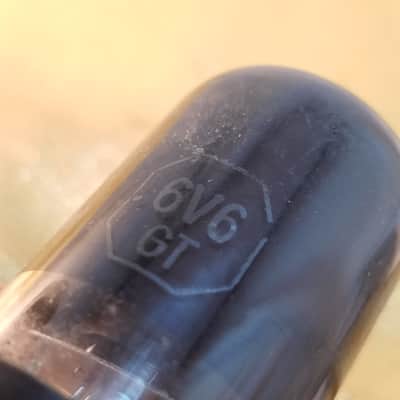 Tung-Sol 6V6GT tNOS AT1000 TESTED Vacuum Tube greyglass Black Glass Beam Power 6V6 1946-1959 image 5