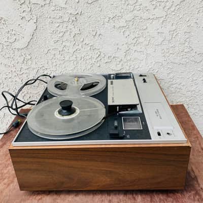 Vintage Sony TC-355 Reel-To-Reel Tape Recorder, Solid State Three Head Recording Gear, AS IS image 3