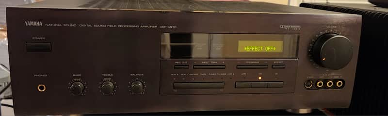 Yamaha Yamaha DSP-A970 is a vintage Digital Sound Field Processing Amplifier 90s  - Black image 1