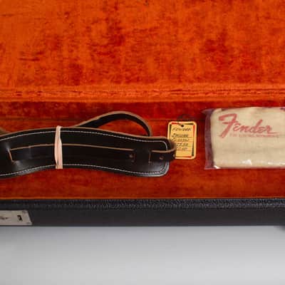 Fender  Jaguar Solid Body Electric Guitar (1965), ser. #L52721, original black tolex hard shell case. image 15