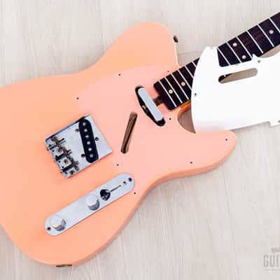 1960 Fender Telecaster Pre-CBS Vintage Guitar Slab Board Tahitian Coral w/ Case image 22