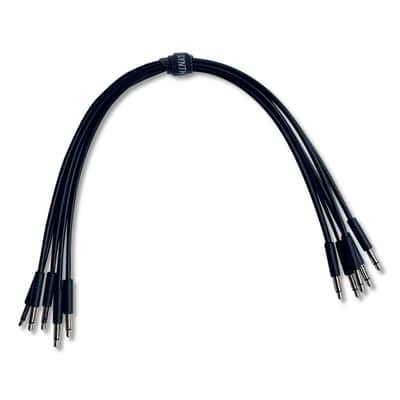 Super-Slim Eurorack Patch Cables (5 pack)-500cm / Black image 1