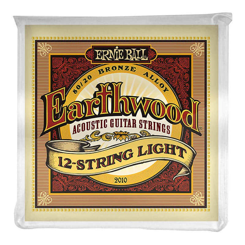 Ernie Ball 2010 Earthwood 80/20 Bronze Light Acoustic 12-String Guitar Strings, .009/.009 - .046/.026 image 1