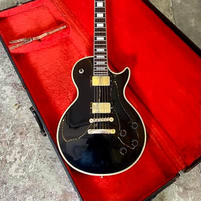 Orville by Gibson Les Paul Custom c 1993 - Black Beauty original vintage MIJ Japan fujigen LPC image 3