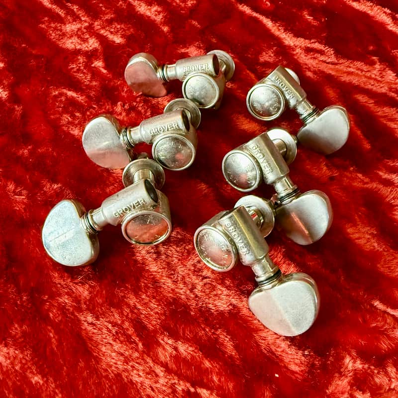 1959 Grover Rotomatic guitar tuners Nickel