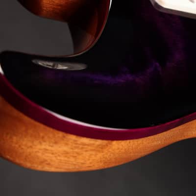PRS Custom 24 - Dark Violet Smokewrap Burst/Natural Back image 14