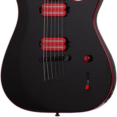 Schecter Sunset-6 Red Dawn Gloss Black image 1