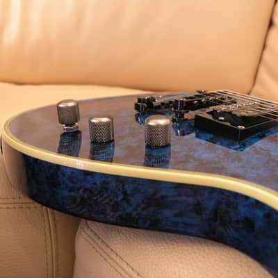 ESP Eclipse STD 2011 - Planet Blue Custom Finish - MINT + Original Case image 15