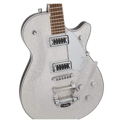 Gretsch G5230T Electromatic Sparkle Jet FT Electric Guitar w/Bigsby, Laurel Fingerboard, Silver Sparkle image 4