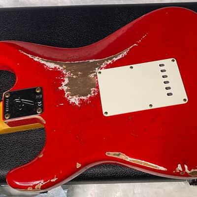 NEW! Fender Custom Shop Special Run '69 Stratocaster Heavy Relic - Handwound P/U's - Aged Ferrari Red - Reverse Headstock - 7.9lbs - Authorized Dealer - One OFF! SUPER RARE! G07043 image 10