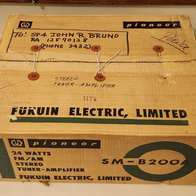 MINTY Pioneer SM-B200A Stereo Tube Receiver with Original Box/Packing INCREDIBLE FIND Tested image 23