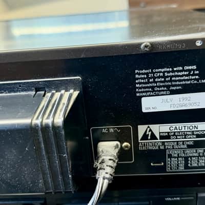 Technics SL-PD827 5 Disc CD Changer with Remote MASH Digital; Tested SEE VIDEO image 9