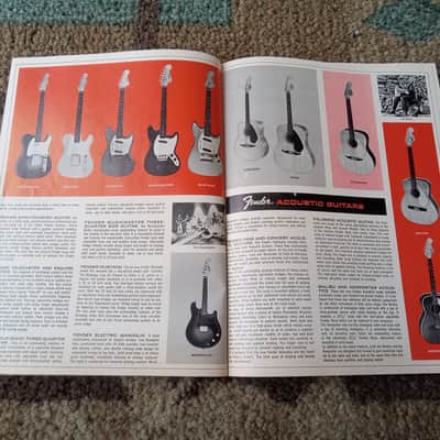 Vintage 1965-1966 Fender Fine Electric Instrument Full-Line Catalog! Rare, Original Case Candy, Paperwork! image 3