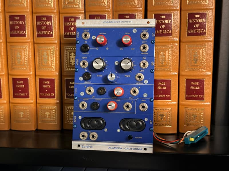 Eardrill ModuleModule w/ JRB reverb, VCEQ, VCTG gates, speaker for Buchla