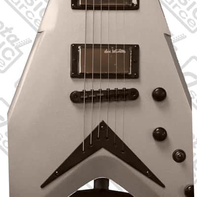 Dean Guitars Dave Mustaine Signature Guitar with Case, Metallic Silver, VMNT MSL image 5