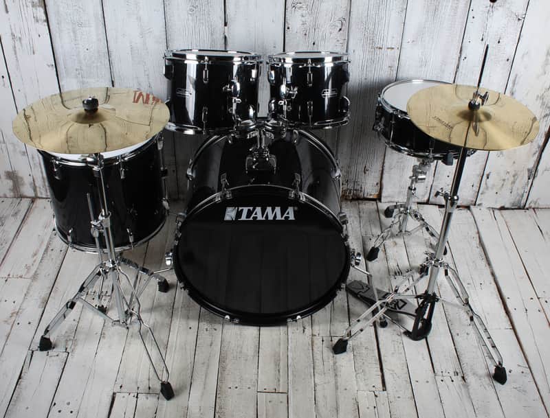 Tama ST52H5CBNS Stagestar 5 Piece Complete Drum Set with Stands and Throne image 1