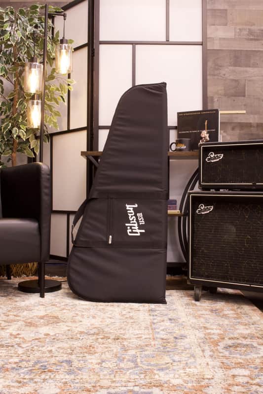 Used Gibson Electric Guitar Gig Bag, Black & White image 1