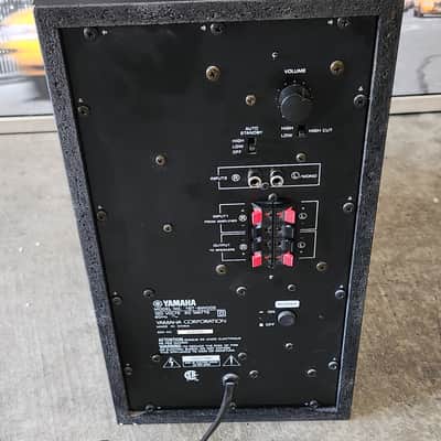 Yamaha's Yamaha YST-SW005 compact, active powered subwoofer 90s - Black image 3