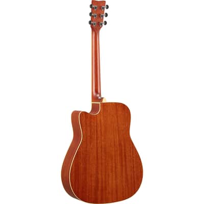 Yamaha FG-TA TransAcoustic Dreadnought 2022 Vintage Natural image 2