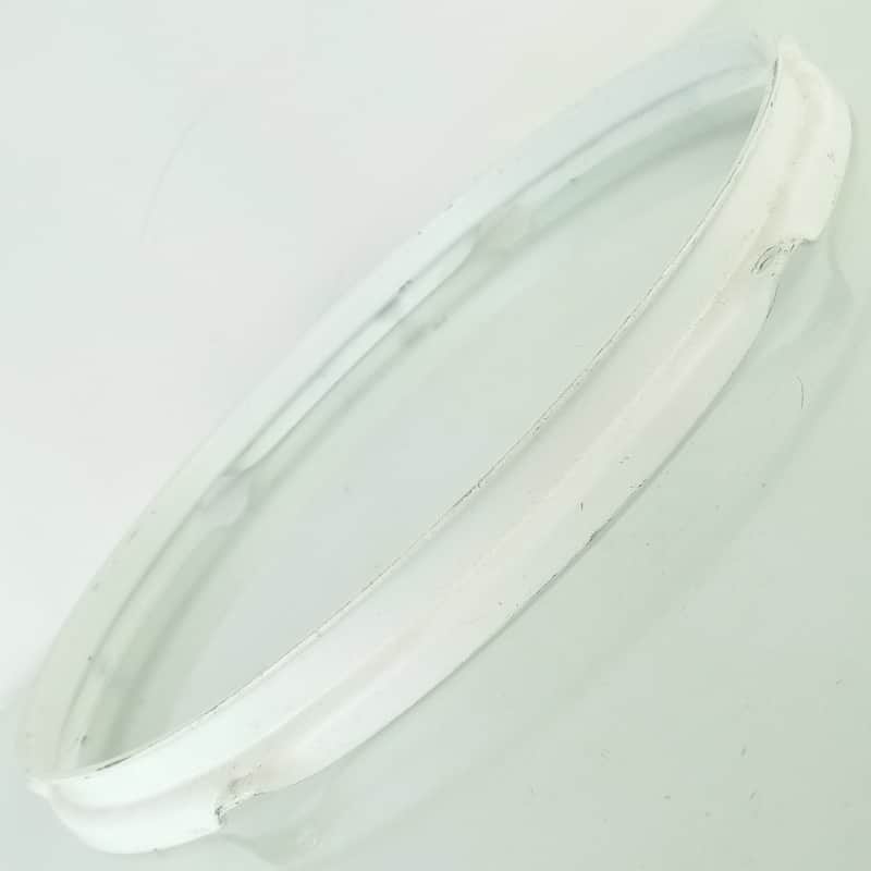 Ludwig 13"6Lug Tom Drum 2.3mm Batter Rim/Hoop White Powder-Coat Triple Flange image 1
