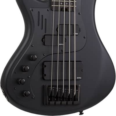 Schecter Stiletto-5 Stealth Pro LH - Satin Black (2274) image 2