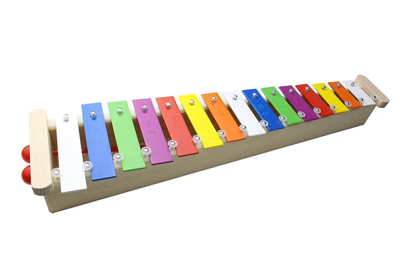 ProKussion Soprano 15 Key Glockenspiel with Wooden Resonating Chamber and Removable Keys image 1