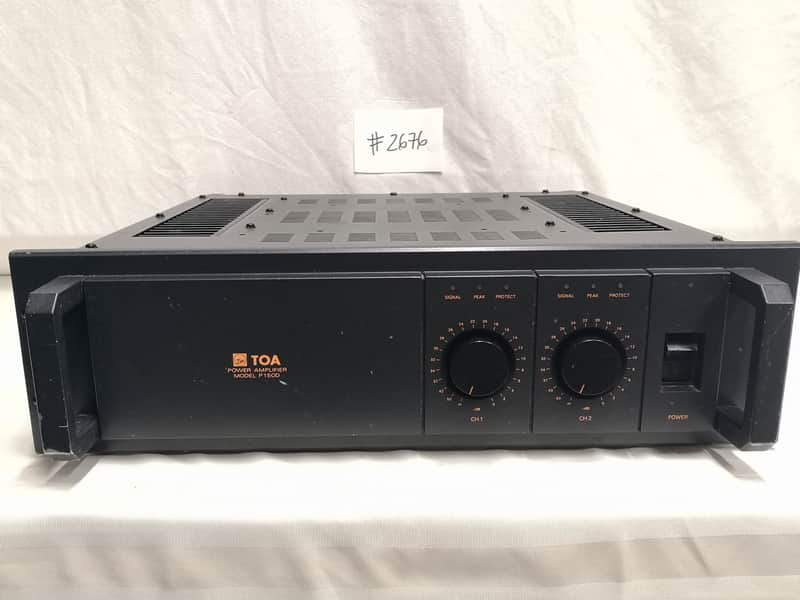 TOA P150D Professional Power Amplifier #2676 Good Used Working