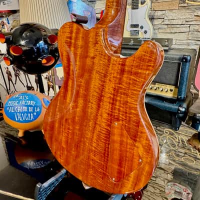 Nik Huber DOLPHIN CUSTOM LEFTY Super Flame Top Curly Mahogany  BRAZILIAN ROSEWOOD ( 2010) image 6