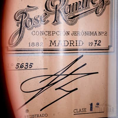 1972 José Ramirez 1a Classical Nylon String Acoustic Guitar Cedar + Brazilian Rosewood w/ Case image 6