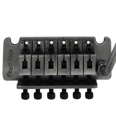Authentic Floyd Rose Non-Fine Tuner Tremolo System - Antique Silver image 1