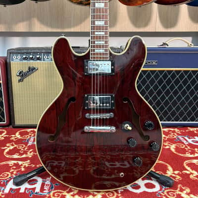 MAISON SA-610 Chitarra Semi-Acustica Transparent Cherry image 3