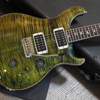 2015 PRS 30th Anniversary Custom 24 10 Top Electric Guitar Flamed Jade + OHSC image 2